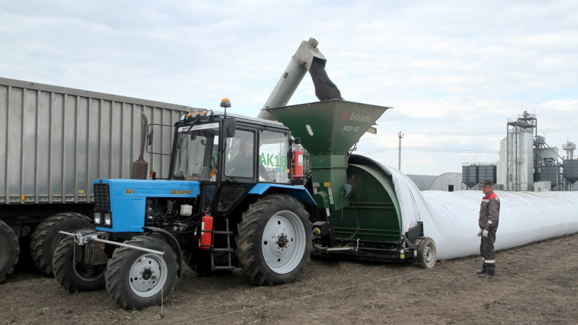 Хранение урожая в рукавах