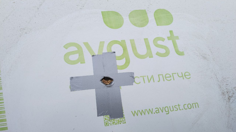 Хранение урожая в рукавах