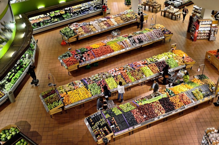 торговля супермаркет рынок фрукты овощи продажа