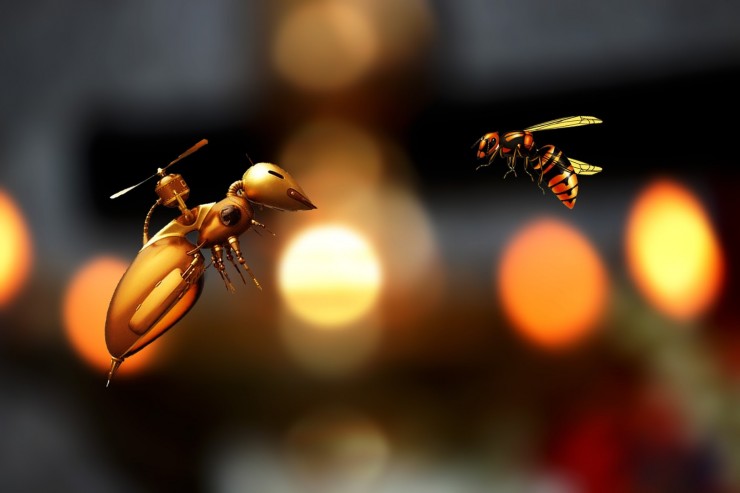 пчела дрон робот мед беспилотник
