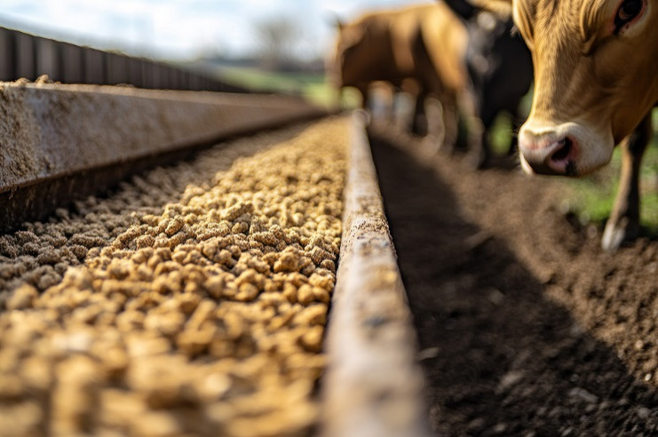 korovy-edat-korm-v-kanave