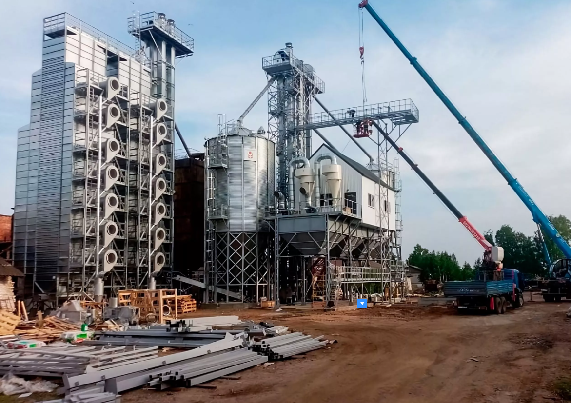 В Кировской области завершают строительство зерноочистительно-сушильного комплекса