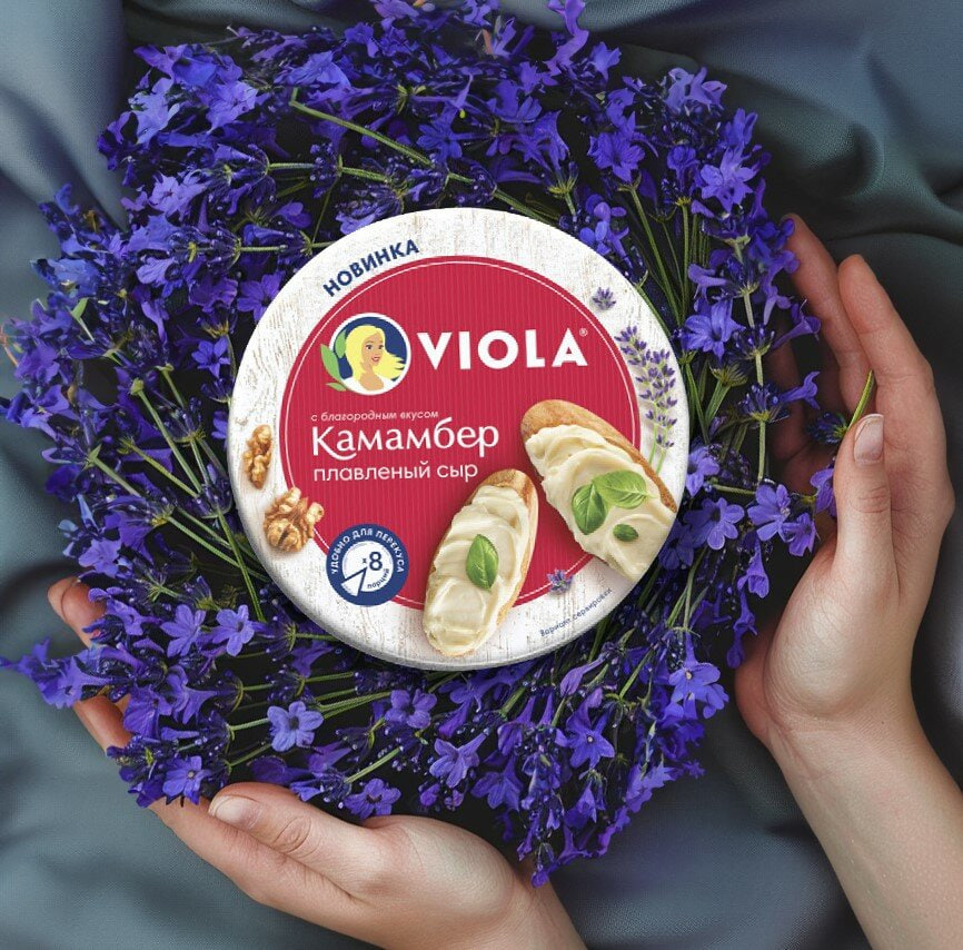 Viola запустила производство плавленого сыра в треугольниках со вкусом «Камамбер»