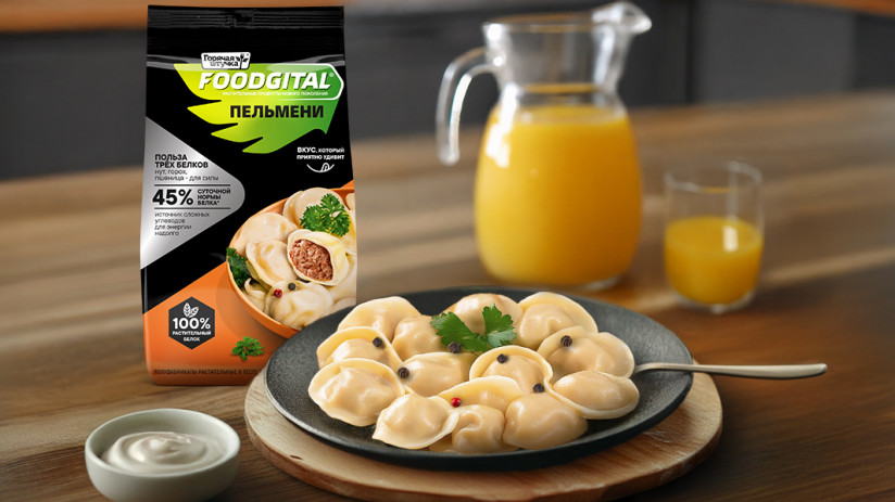 Пельмени из растительного белка Foodigital
