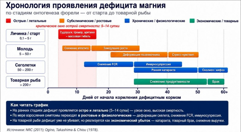 Эксперты компании RAS Consulting: Магний в кормах для форели от старта до товарной рыбы